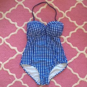 Lauren James Blue Swimsuit One-piece SM
